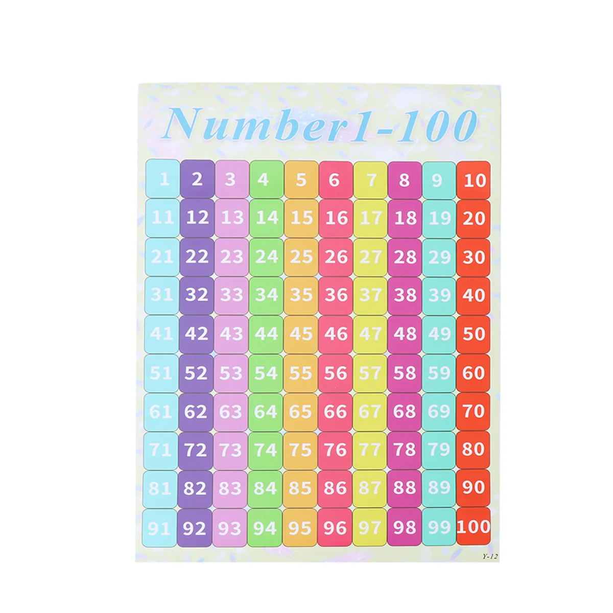 

40x60cm Numbers 1-100 Chart Wall Chart Baby Toys Number Math Preschool Teaching Tool Recognition Educational Counting Toys