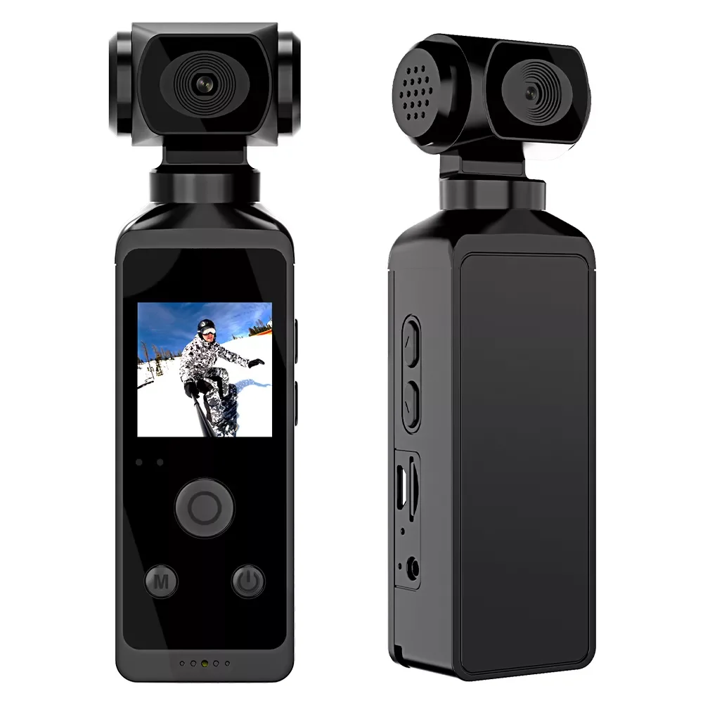 

Спортивная экшн-камера для карманной камеры, HD ЖК-экран 1,3 дюйма, вращение на 270 °, Wi-Fi, Спортивная камера 30 кадров в секунду, водонепроницаемы...