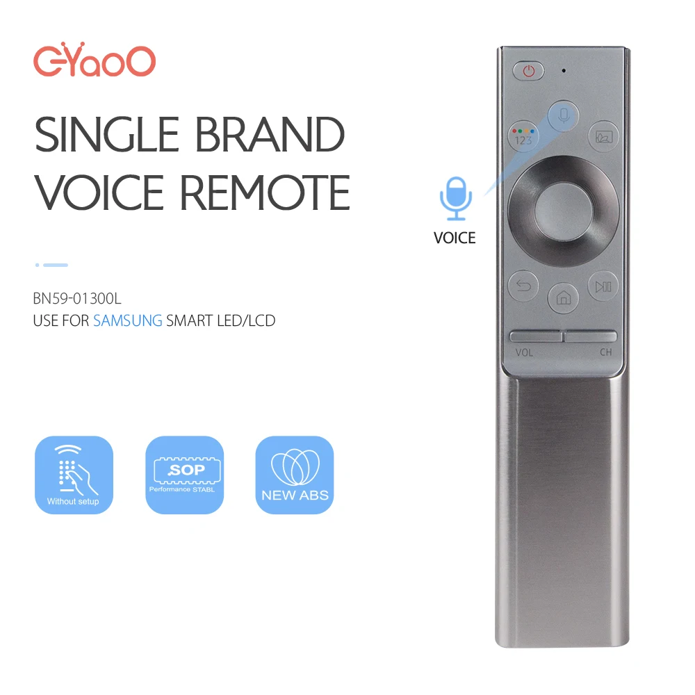 BN59-01300L TV Voice Remote Control BN59-01300 Series For Samsung QLED NeoQLED Crystal Clear Series TVs Remote Controls
BN59-01300L TV Voice Remote Control BN59-01300 Series For Samsung QLED NeoQLED Crystal Clear Series TVs Remote Controls