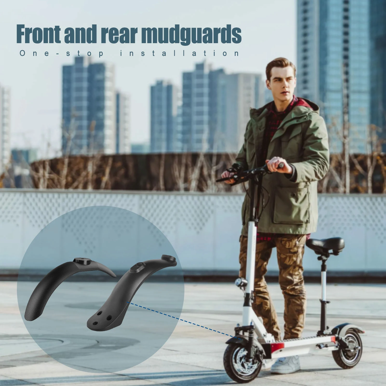 10-inch Electric Scooter Mudguard Bracket Anti-splash Front Rear Tire Fender For M365 1S PRO ABS Scooter Accessories 
10-inch Electric Scooter Mudguard Bracket Anti-splash Front Rear Tire Fender For M365 1S PRO ABS Scooter Accessories