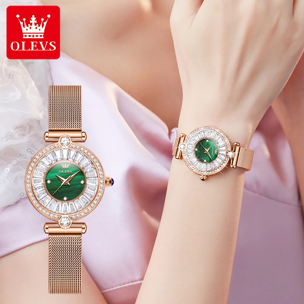 Женские Водонепроницаемые кварцевые часы с кристаллами, из нержавеющей стали
Женские Водонепроницаемые кварцевые часы с кристаллами, из нержавеющей стали