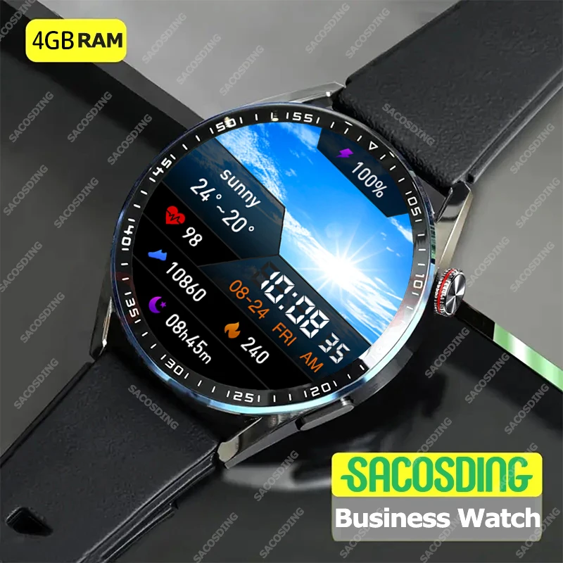 New Business 466*466 AMOLED Smart Watches Men 4G Memory Local Music Player Bluetooth Call Sport Man Smartwatch For Huawei Xiaomi
New Business 466*466 AMOLED Smart Watches Men 4G Memory Local Music Player Bluetooth Call Sport Man Smartwatch For Huawei Xiaomi