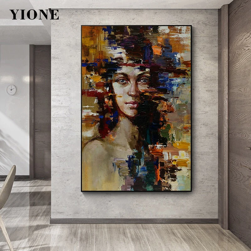African Woman Portrait Oil Painting Modern Abstract Figure Posters Canvas Prints Wall Art Pictures for Living Room Bedroom Decor 
African Woman Portrait Oil Painting Modern Abstract Figure Posters Canvas Prints Wall Art Pictures for Living Room Bedroom Decor