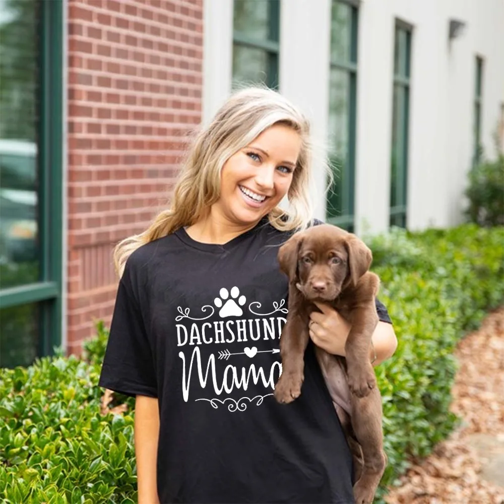 Dachshund Mama Dog Paw Graphic Tees Clothes for Women Summer T Shirt Dog Lover Aesthetic Print Kawaii Tops Camisetas Mujer New
Dachshund Mama Dog Paw Graphic Tees Clothes for Women Summer T Shirt Dog Lover Aesthetic Print Kawaii Tops Camisetas Mujer New