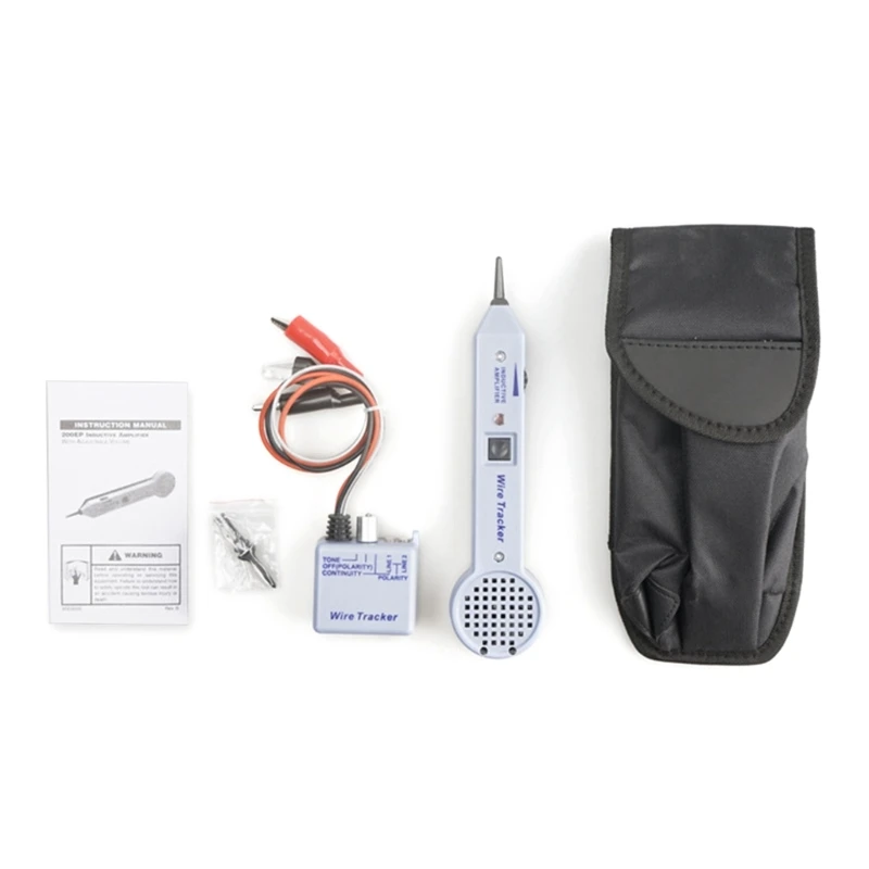 Upgraded Tone Generator & Probe- Set Cable Tester WireTracker Circuit Tester 200EP High Accuracy Cable Test Line Finder 87HA
Upgraded Tone Generator & Probe- Set Cable Tester WireTracker Circuit Tester 200EP High Accuracy Cable Test Line Finder 87HA