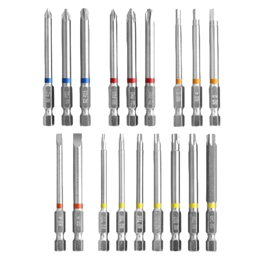 18pcs 75mm Screwdriver Bits Magnetic Extended Slotted Torx Cross Batch Head For Electrical Appliances Repairing Electric Driver
18pcs 75mm Screwdriver Bits Magnetic Extended Slotted Torx Cross Batch Head For Electrical Appliances Repairing Electric Driver