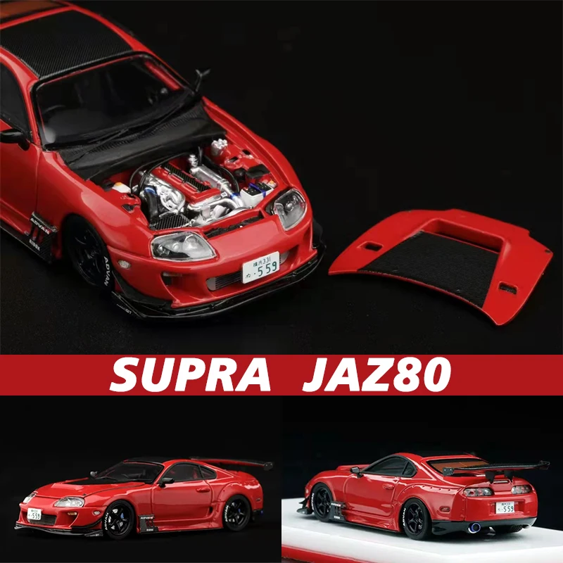 YM 1:64 Supra Jaz80 красная капота, открывающийся независимый двигатель, полимерная коллекция моделей автомобилей, Миниатюрные модели автомобилей
YM 1:64 Supra Jaz80 красная капота, открывающийся независимый двигатель, полимерная коллекция моделей автомобилей, Миниатюрные модели автомобилей