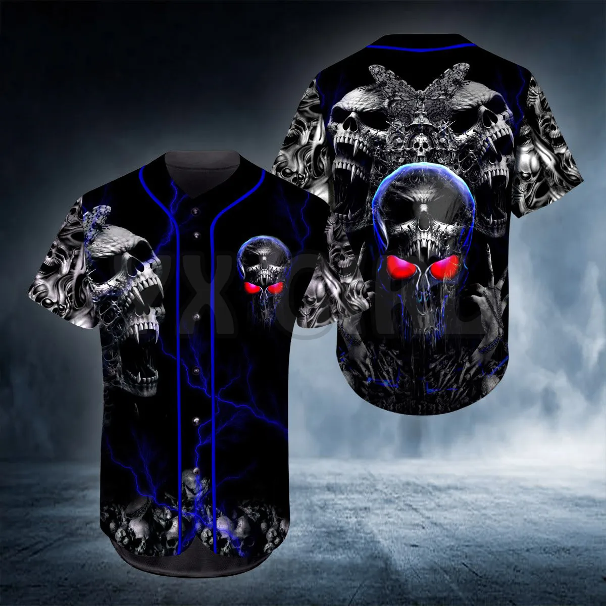 King Ghost Skull Baseball Jersey Shirt Us Size Love Skull Gift 3D Printed Men's Shirt Casual Shirts hip hop Tops
King Ghost Skull Baseball Jersey Shirt Us Size Love Skull Gift 3D Printed Men's Shirt Casual Shirts hip hop Tops