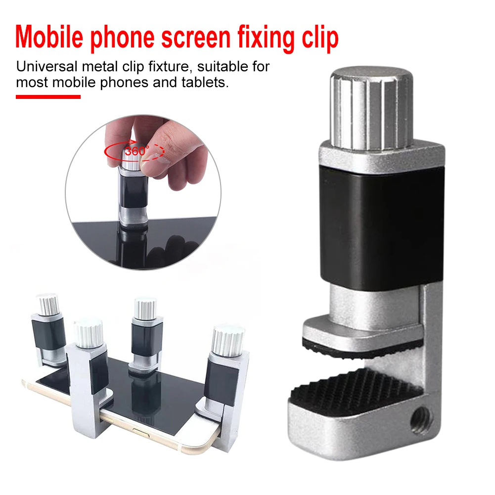 4Pcs Phone Screen Repair Clamps Adjustable Metal Clip Phone Screen Positioning Fixture Clamp Phone Repair Tools 15mm Max Width
4Pcs Phone Screen Repair Clamps Adjustable Metal Clip Phone Screen Positioning Fixture Clamp Phone Repair Tools 15mm Max Width