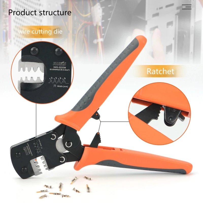 Ratcheting Wire Crimper Ratchet Terminal Crimper Wire Crimp 1.25mm Pitch 1.0 Terminal Pliers 1.54 Ratchet Terminal R9UF
Ratcheting Wire Crimper Ratchet Terminal Crimper Wire Crimp 1.25mm Pitch 1.0 Terminal Pliers 1.54 Ratchet Terminal R9UF