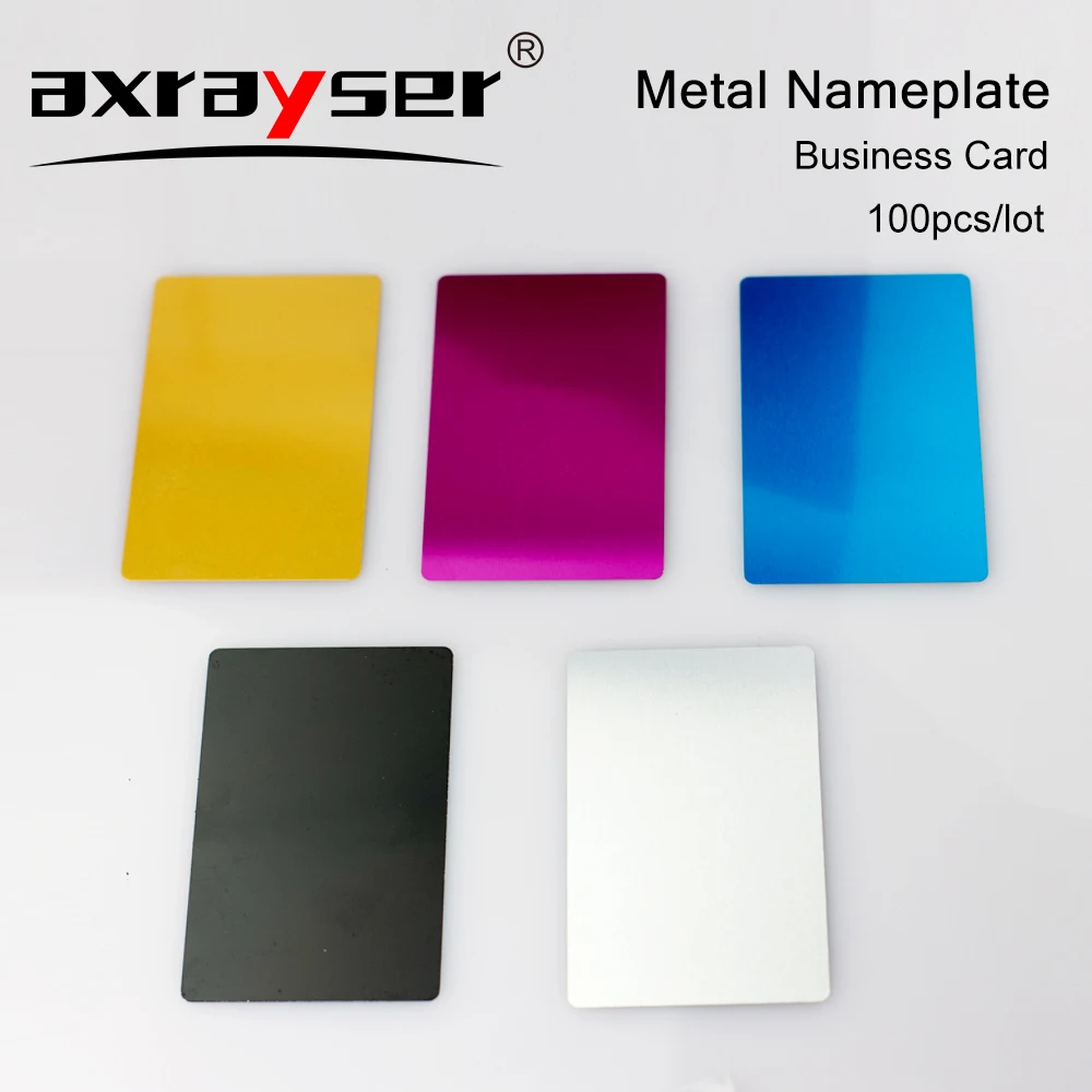 Металлические визитные карточки axrayser Metal Nameplate 5 цветов
Металлические визитные карточки axrayser Metal Nameplate 5 цветов
