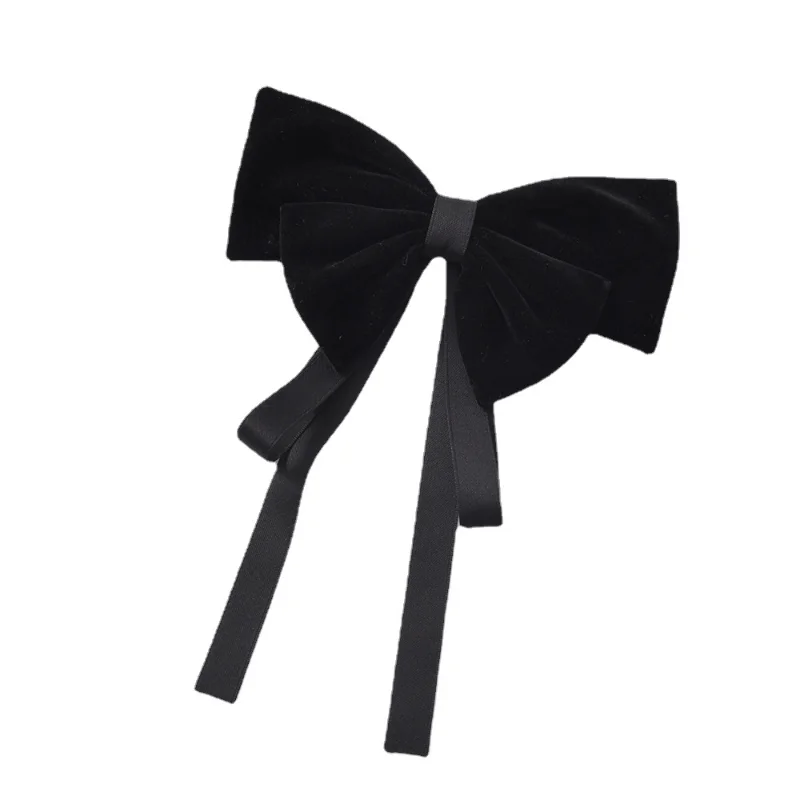 Женская бархатная заколка для волос, Элегантная черная Заколка-пряжка с большим бантом, аксессуары для волос
Женская бархатная заколка для волос, Элегантная черная Заколка-пряжка с большим бантом, аксессуары для волос