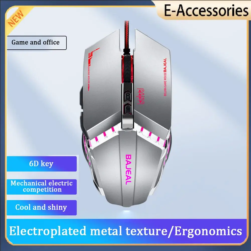 3600 mouse Gaming Rgb Mause Mechanical E-Sports Gamer Ergonomic Mouse riser Professional Backlight Computer Mouse For Computer
3600 mouse Gaming Rgb Mause Mechanical E-Sports Gamer Ergonomic Mouse riser Professional Backlight Computer Mouse For Computer