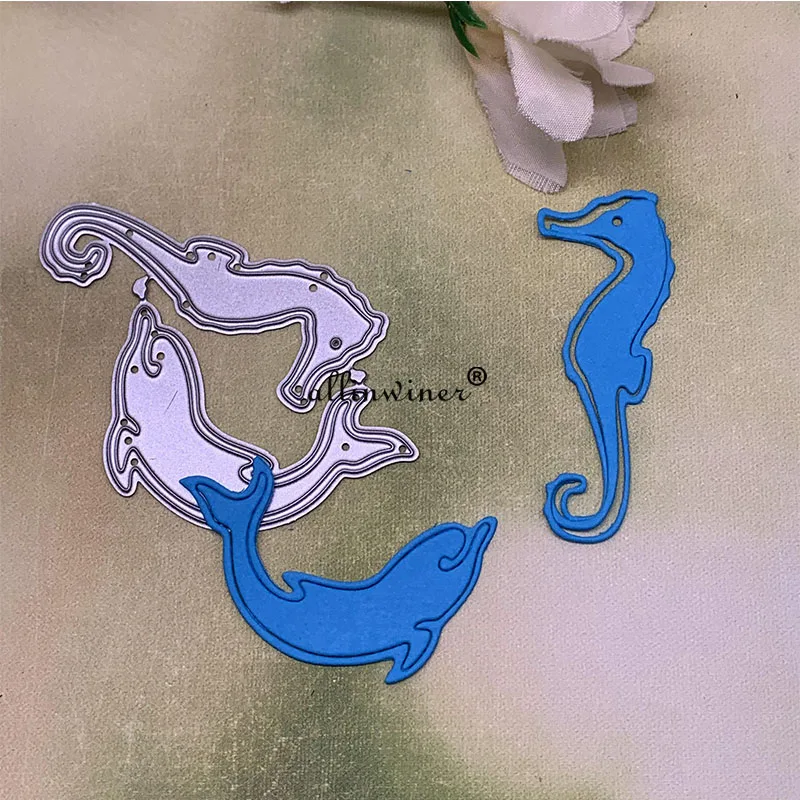 2 шт., металлические трафареты «морской конь»
2 шт., металлические трафареты «морской конь»