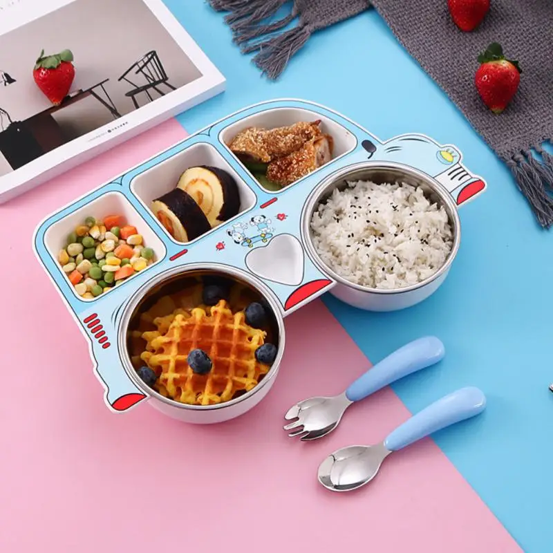 Removable Children's Dinner Plate Creative Anti-skid Design 304 Stainless Steel Kids Feeding Bowls Washable Car Divider Plates
Removable Children's Dinner Plate Creative Anti-skid Design 304 Stainless Steel Kids Feeding Bowls Washable Car Divider Plates