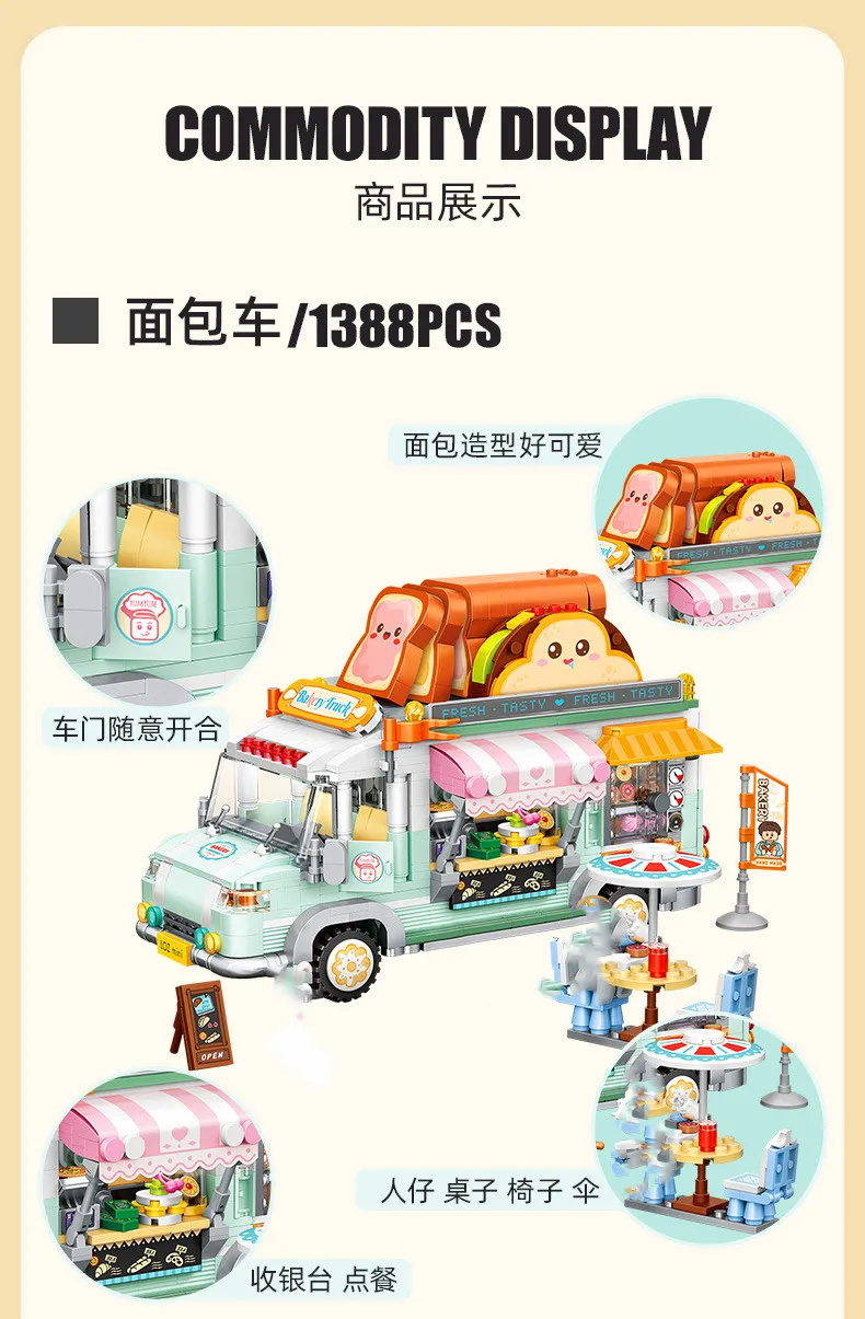 new LOZ Mini Blocks 1388pcs bakery truck street views /shop Assembly Building gifts Toys exhibition/collection limit toys
new LOZ Mini Blocks 1388pcs bakery truck street views /shop Assembly Building gifts Toys exhibition/collection limit toys