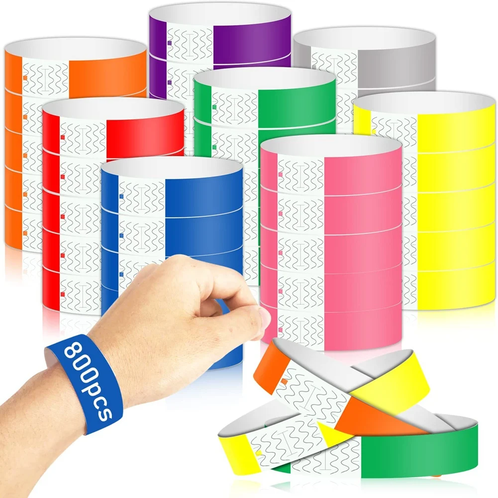800 Pack Paper Wristbands,Colored Wristbands Waterproof Hand Bands for Party Club Lightweight Adhesive Wristbands
800 Pack Paper Wristbands,Colored Wristbands Waterproof Hand Bands for Party Club Lightweight Adhesive Wristbands