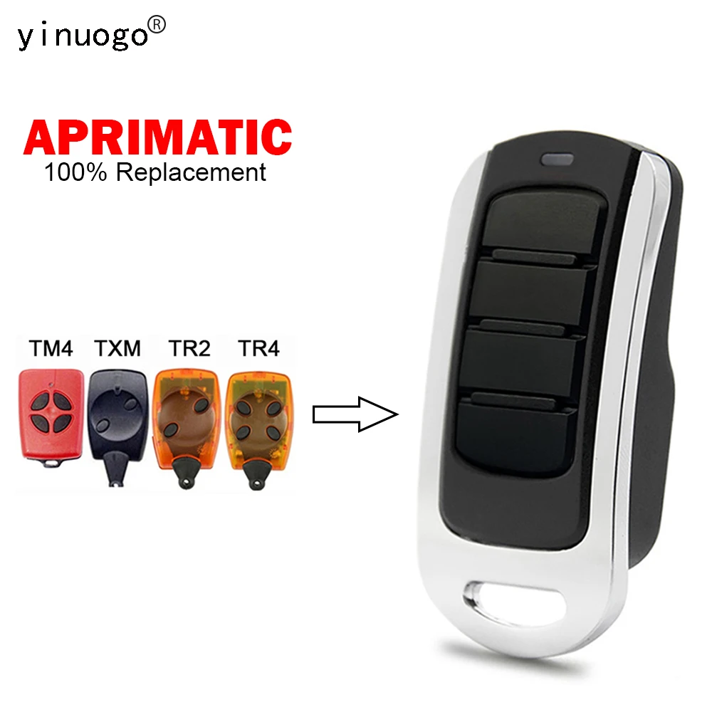 APRIMATIC TM4 TXM TR2 TR4 Garage Door Remote Control 433.92MHz 100% Replacement APRIMATIC TM4 Garage Door Key Duplicator Command
APRIMATIC TM4 TXM TR2 TR4 Garage Door Remote Control 433.92MHz 100% Replacement APRIMATIC TM4 Garage Door Key Duplicator Command