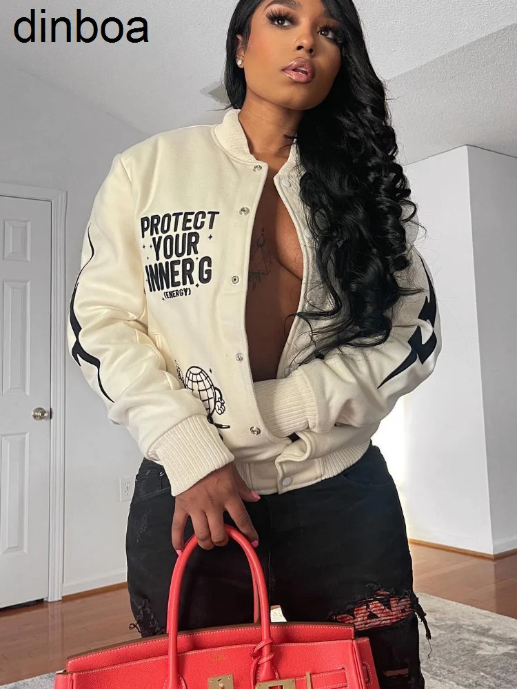 Autumn New Workout Activewear High Street Harajuku Jacket Letter Y2k Printed Women Baseball Coat Button Up Fitness Windbreaker
Autumn New Workout Activewear High Street Harajuku Jacket Letter Y2k Printed Women Baseball Coat Button Up Fitness Windbreaker