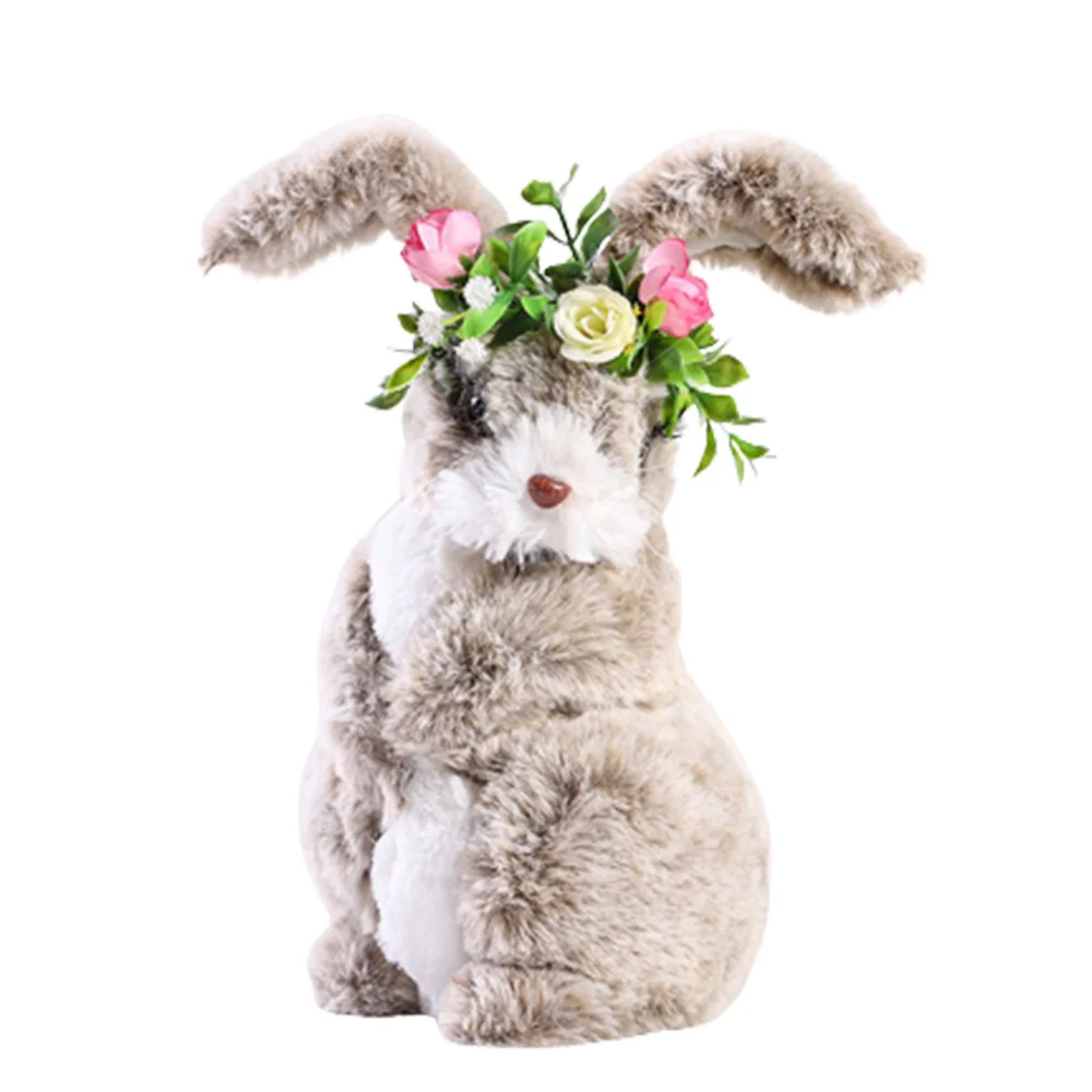 

Пасхальное украшение, имитация кролика, плюшевый кролик, куклы, креативный подарок, животное, мини-украшение для сада
