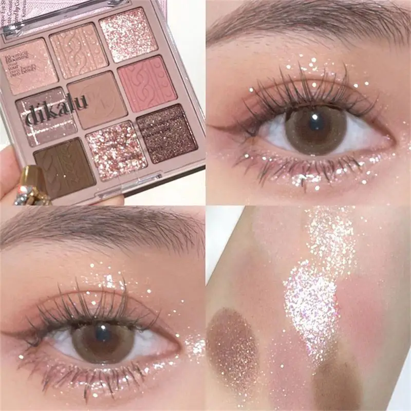 DIKALU New Nine-color Eyeshadow Palette Rose Pink Color Pearly Matte Glitter Eyeshadow Pallete Shiny Eye Shadow Eye Pigments New
DIKALU New Nine-color Eyeshadow Palette Rose Pink Color Pearly Matte Glitter Eyeshadow Pallete Shiny Eye Shadow Eye Pigments New