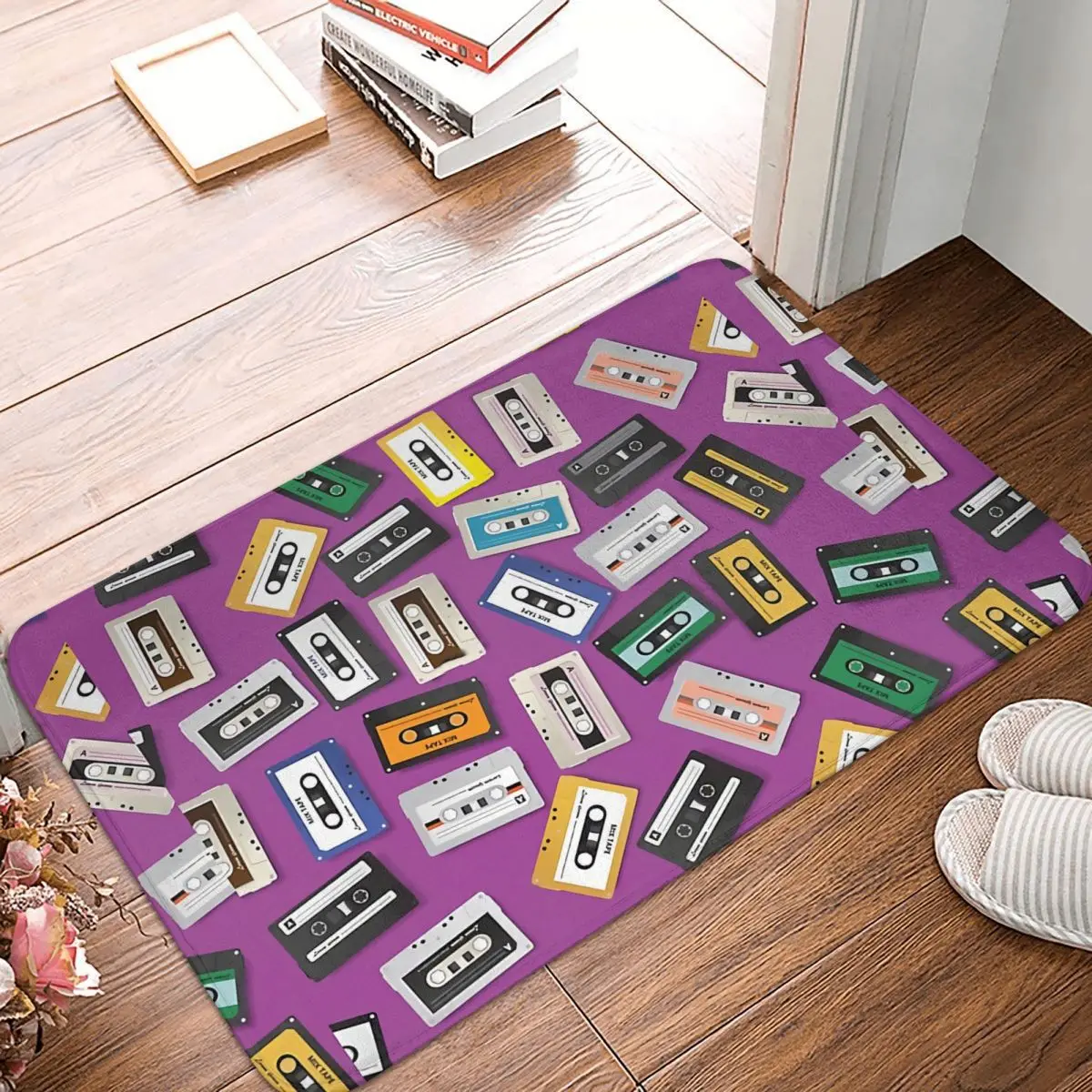 Tape Non-slip Doormat Retro Cassette Bath Kitchen Mat Outdoor Carpet Flannel Modern Decor
Tape Non-slip Doormat Retro Cassette Bath Kitchen Mat Outdoor Carpet Flannel Modern Decor