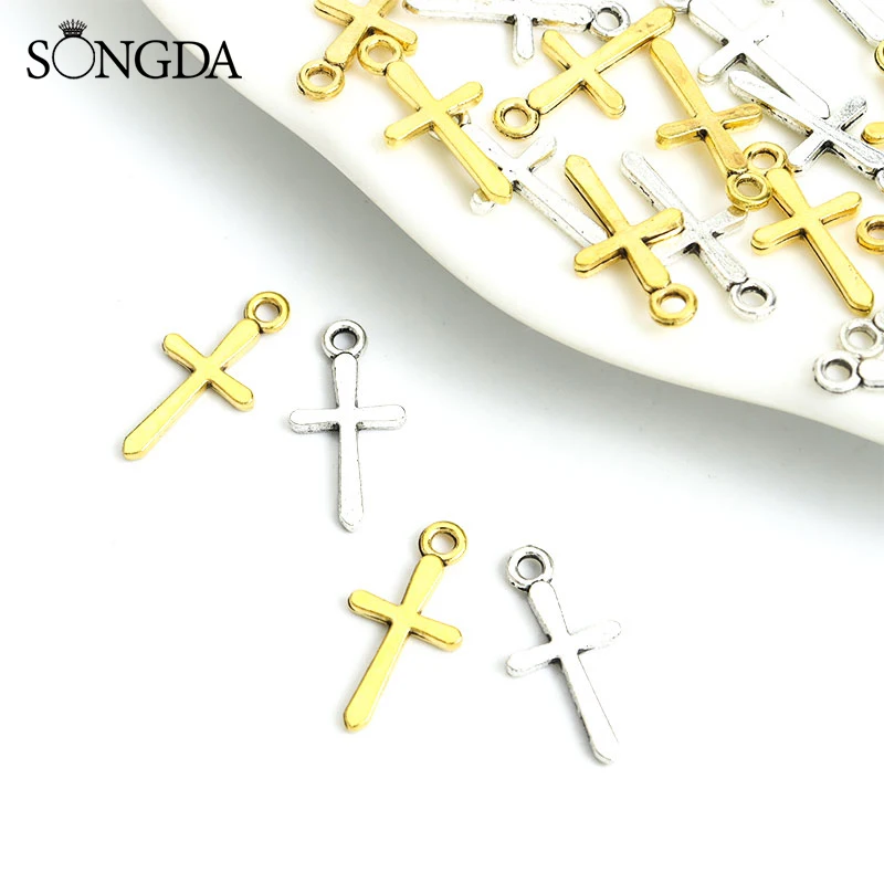 30pcs 10x21mm Silver/Gold Plated Cross Charms for Jewelry Making Earring Pendant Bracelet Necklace Accessories DIY Craft Finding
30pcs 10x21mm Silver/Gold Plated Cross Charms for Jewelry Making Earring Pendant Bracelet Necklace Accessories DIY Craft Finding