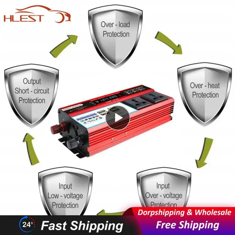 Car Charger Converter Adapter 50hz High Quality Car Power Converter Dc12vto Ac 220v Universal Pure Sine Wave Power Inverter
Car Charger Converter Adapter 50hz High Quality Car Power Converter Dc12vto Ac 220v Universal Pure Sine Wave Power Inverter