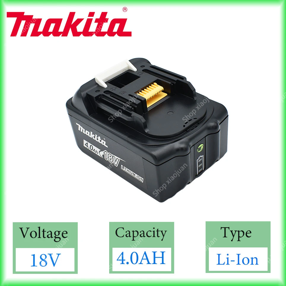 Makita 18V 4.0AH BL1860 Rechargeable Battery 18V 4000mAh Lithium Ion Makita 18v Battery BL1840 BL1850 BL1830 BL1860B LXT400
Makita 18V 4.0AH BL1860 Rechargeable Battery 18V 4000mAh Lithium Ion Makita 18v Battery BL1840 BL1850 BL1830 BL1860B LXT400