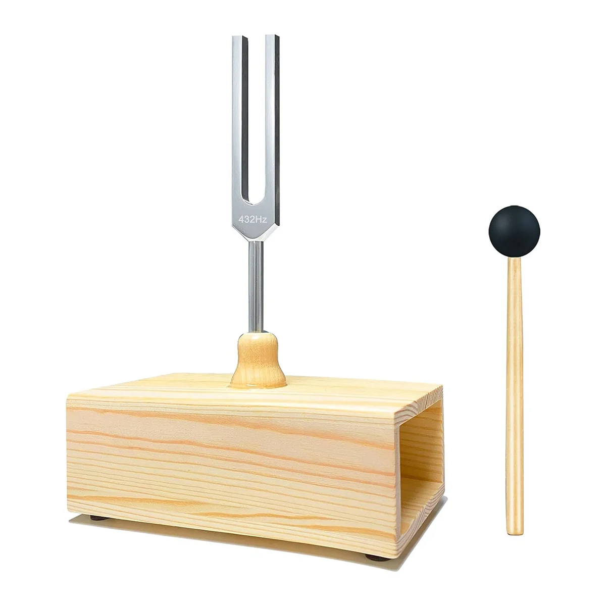 432 Hz Tuning Fork with Resonance Box,For Sound Healing,Tuning Fork Resonance Teaching, Hearing Tests, Meditation
432 Hz Tuning Fork with Resonance Box,For Sound Healing,Tuning Fork Resonance Teaching, Hearing Tests, Meditation
