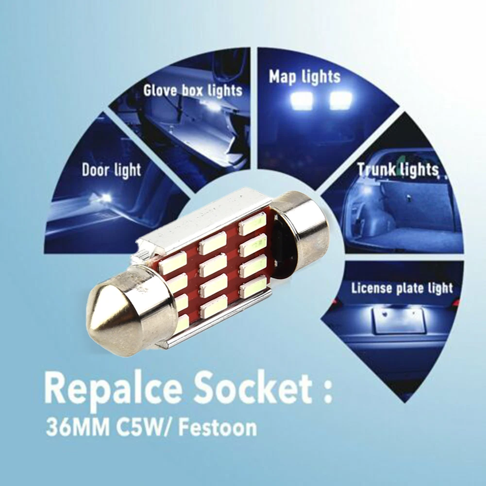 Canbus 36mm License Plate Light 264 SMD LED Interior Car Bulb Blue 36mm C5W 4014 LED Chip Super Bright Car Accessory
Canbus 36mm License Plate Light 264 SMD LED Interior Car Bulb Blue 36mm C5W 4014 LED Chip Super Bright Car Accessory