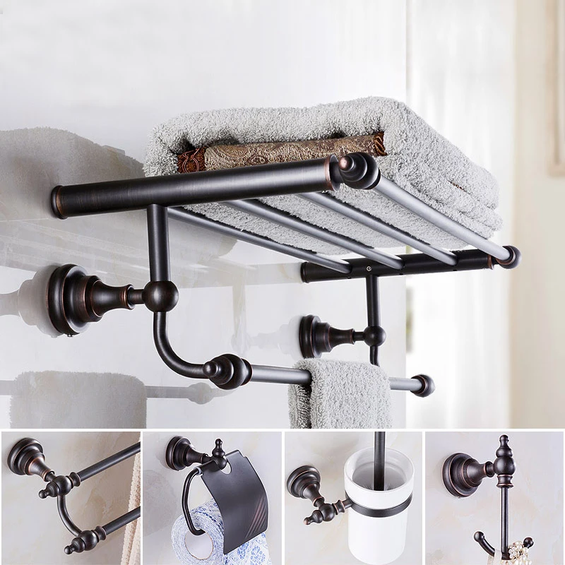 Black Brass Bathroom Hardware Sets Wall Mounted Hair Dryer Rack WC Paper Towel Holder Toilet Brush Holder Bathroom Accessories
Black Brass Bathroom Hardware Sets Wall Mounted Hair Dryer Rack WC Paper Towel Holder Toilet Brush Holder Bathroom Accessories