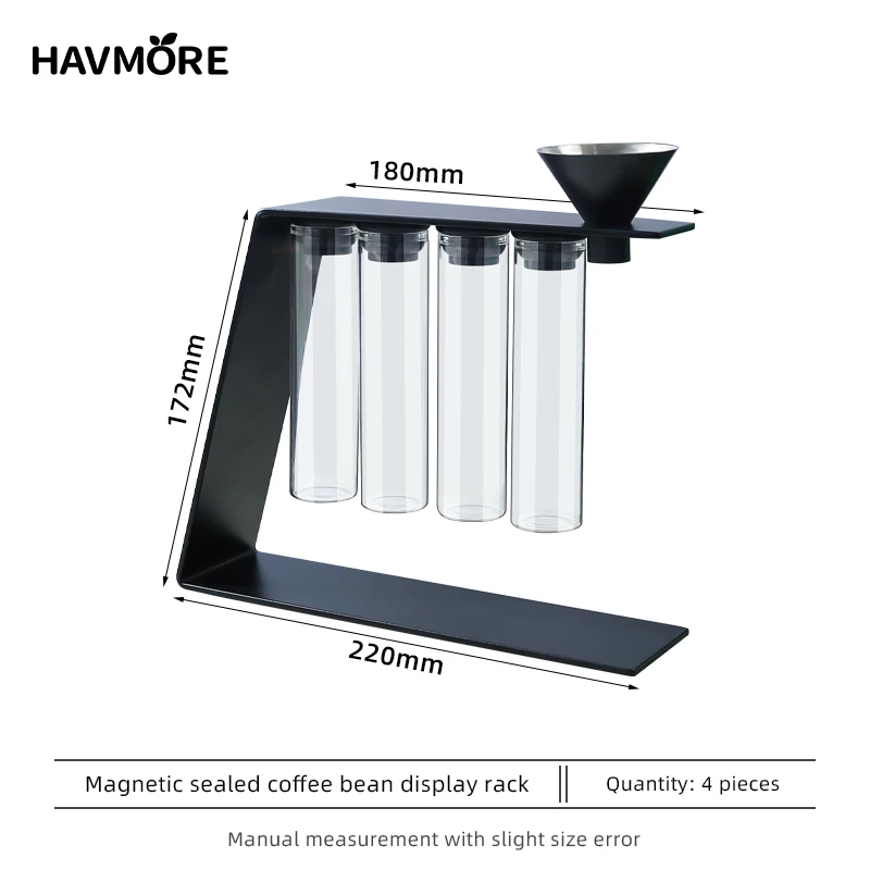HAVMORE Стеклянный контейнер для кофе 4 шт.
HAVMORE Стеклянный контейнер для кофе 4 шт.