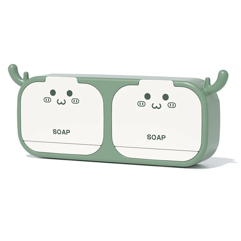 Soap Box Easy To Drain Wall Mounted Soap Dish Holder Cute Deer Horn Shape Seamless No Drilling Installation Organizer Durable
Soap Box Easy To Drain Wall Mounted Soap Dish Holder Cute Deer Horn Shape Seamless No Drilling Installation Organizer Durable