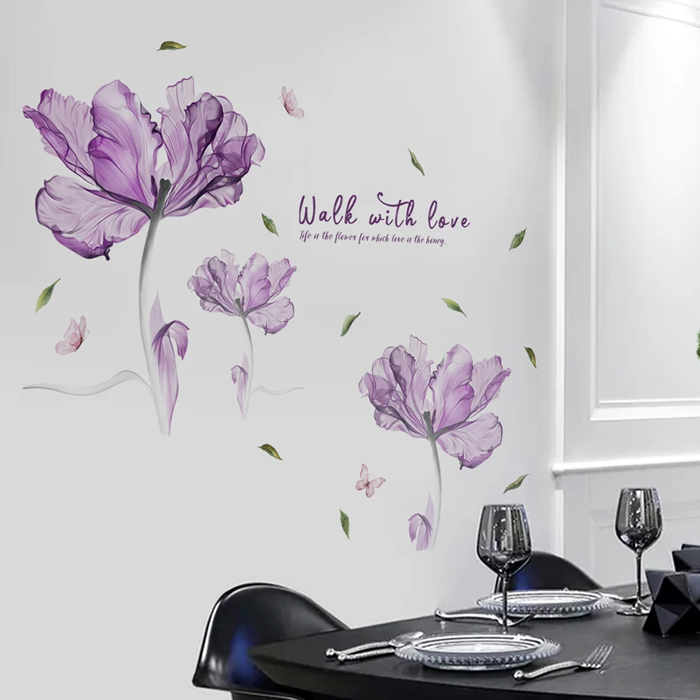 Purple Flowers Wall Stickers PVC Creative Home Decor Living Room Decals Wallpaper Bedroom Nursery Window Decor
Purple Flowers Wall Stickers PVC Creative Home Decor Living Room Decals Wallpaper Bedroom Nursery Window Decor