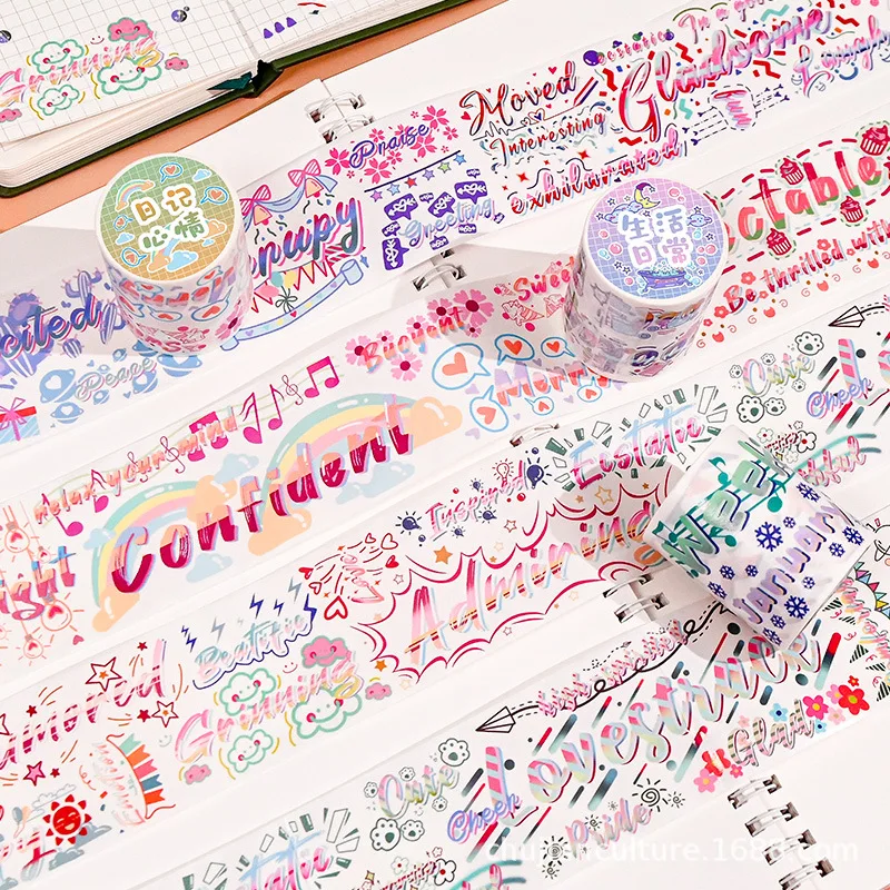 8PCS/LOT Lovely Daily Life Cool Wordings Series High Quality Washi Tape 50mm*3M DIY Decoration Journaling Supplies Free Shipping
8PCS/LOT Lovely Daily Life Cool Wordings Series High Quality Washi Tape 50mm*3M DIY Decoration Journaling Supplies Free Shipping