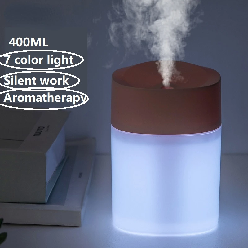 400ML Mini Air Humidifier Ultrasonic Aromatherapy Diffuser Portable Sprayer USB Essential Oil Atomizer With LED Lamp For Home
400ML Mini Air Humidifier Ultrasonic Aromatherapy Diffuser Portable Sprayer USB Essential Oil Atomizer With LED Lamp For Home