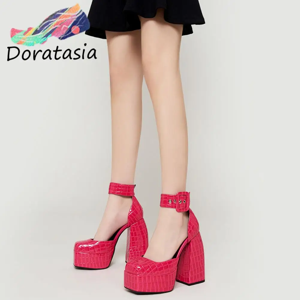 DORATASIA Big Size 43 Trendy Buckle High Heeled Comfort Casual Women's Pumps Elegant Fashion Design INS Spring Platform Shoes
DORATASIA Big Size 43 Trendy Buckle High Heeled Comfort Casual Women's Pumps Elegant Fashion Design INS Spring Platform Shoes