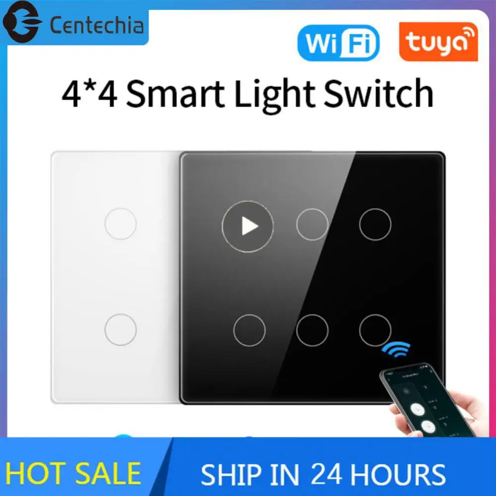 Tuya App Control Touch Screen Panel Wifi Smart Switch Tuya Wifi Light Switch Smart Home Brazil 4/6 Gang Glass Panel Ac110-220v 
Tuya App Control Touch Screen Panel Wifi Smart Switch Tuya Wifi Light Switch Smart Home Brazil 4/6 Gang Glass Panel Ac110-220v