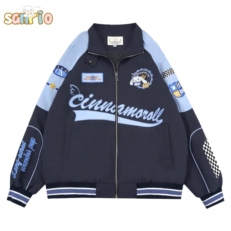Кавайная байкерская куртка Sanrio Cinnamoroll с мультяшным принтом, женская зимняя Свободная куртка, брюки, одежда для пар, подарок
Кавайная байкерская куртка Sanrio Cinnamoroll с мультяшным принтом, женская зимняя Свободная куртка, брюки, одежда для пар, подарок