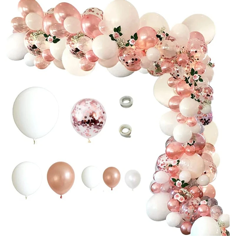 102Pcs Rose Gold Balloon Garland Arch Kit,Macaron White And Rose Gold Confetti Latex Balloon Wedding Birthday Graduation
102Pcs Rose Gold Balloon Garland Arch Kit,Macaron White And Rose Gold Confetti Latex Balloon Wedding Birthday Graduation