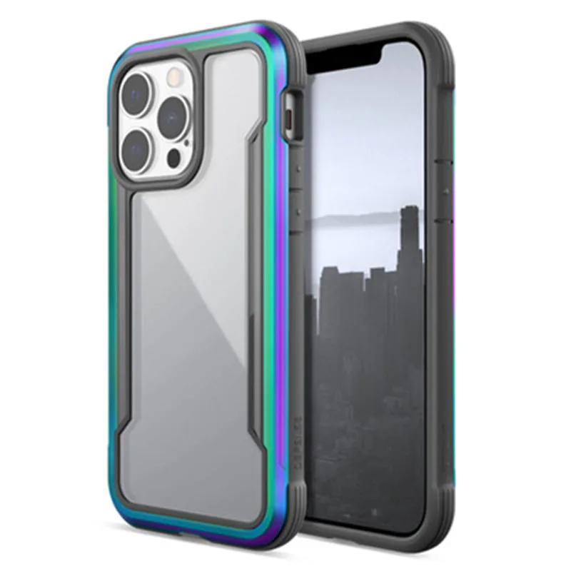 Защитный чехол Doria Raptic для iPhone 13 Pro Max, защитный чехол из ТПУ и поликарбоната в стиле милитари
Защитный чехол Doria Raptic для iPhone 13 Pro Max, защитный чехол из ТПУ и поликарбоната в стиле милитари