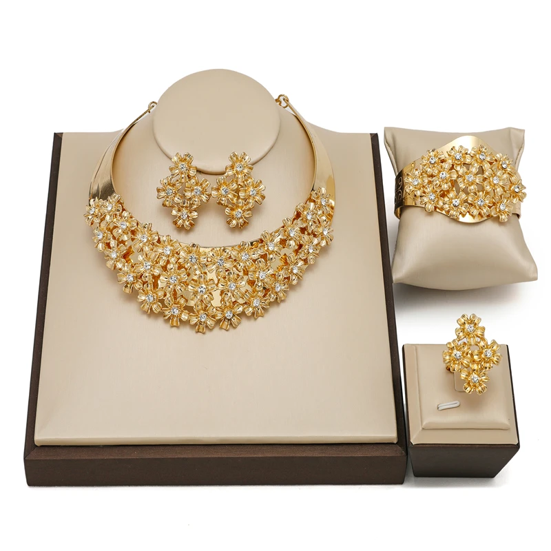 2022 Wholesale nigerian bead bridal Jewelry set fashion African Women costume new design Jewelry set dubai gold jewelry sets
2022 Wholesale nigerian bead bridal Jewelry set fashion African Women costume new design Jewelry set dubai gold jewelry sets