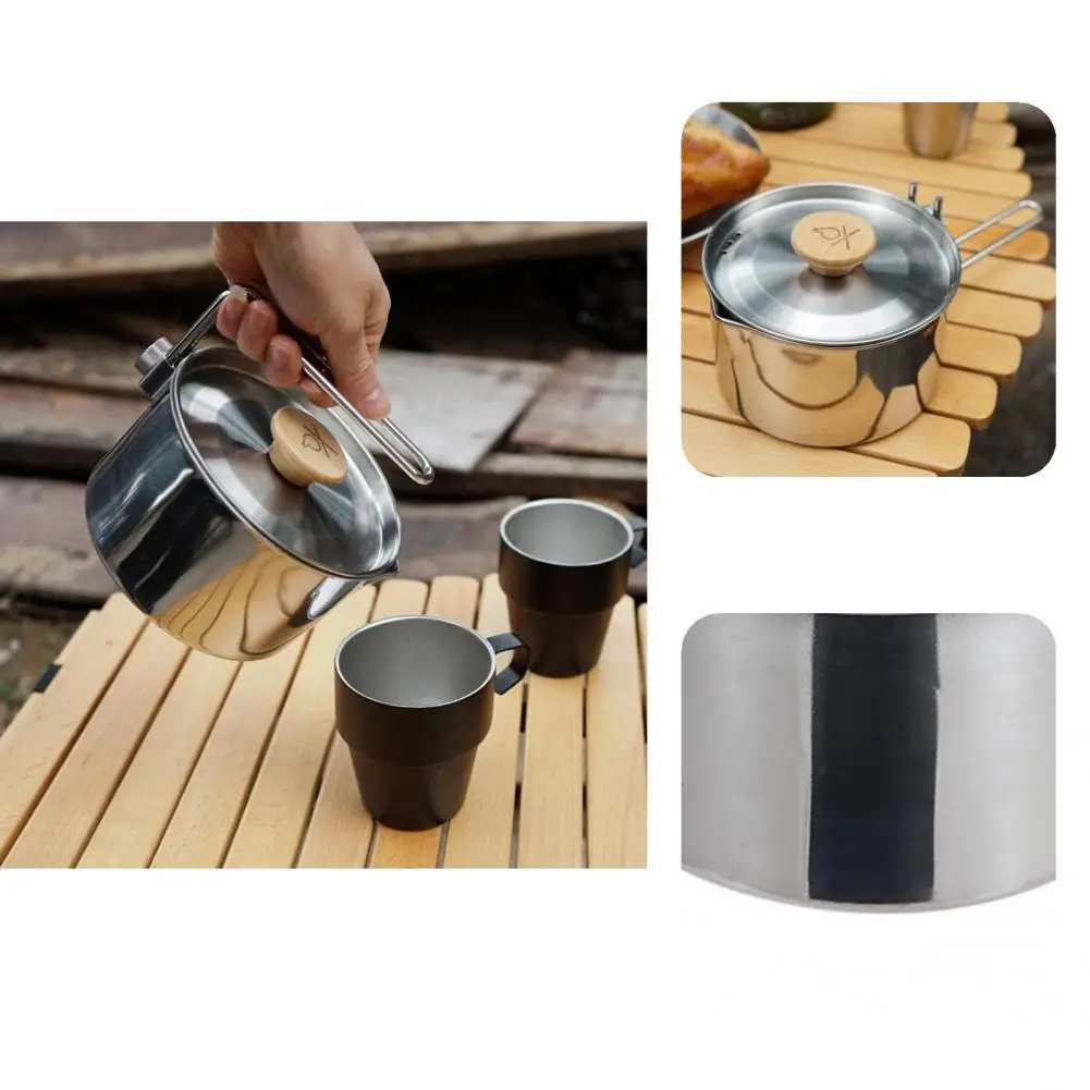 Outdoor Kettle Flexible Portable Tea Kettle Detachable Handle Anti-deformed Durable Spout Smooth Flow Picnic Kettle
Outdoor Kettle Flexible Portable Tea Kettle Detachable Handle Anti-deformed Durable Spout Smooth Flow Picnic Kettle