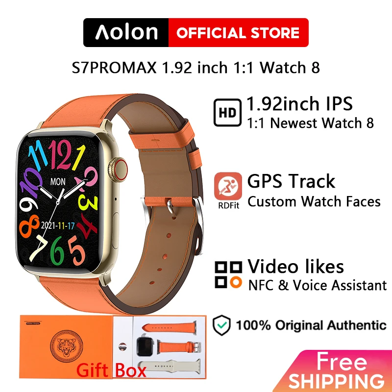 Aolon 2023 New Smart Watch Men 1.92 Inch HD Screen Bluethooth Calls Heart Rate NFC Smartwatch Fitness Tracker Men Women+Gift box
Aolon 2023 New Smart Watch Men 1.92 Inch HD Screen Bluethooth Calls Heart Rate NFC Smartwatch Fitness Tracker Men Women+Gift box