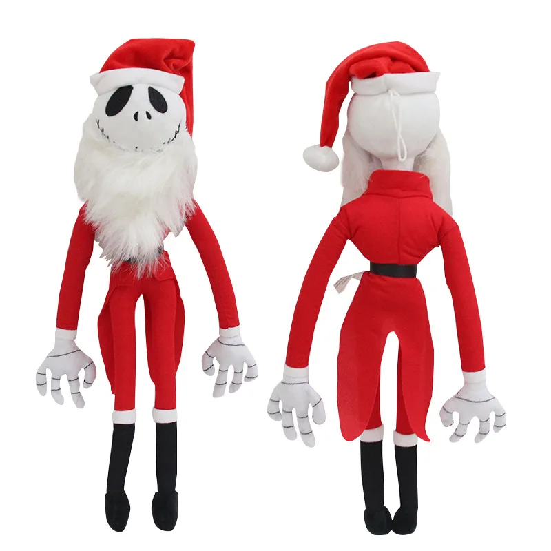 

Disney Anime The Nightmare Before Christmas JACK Skeleton Skull Cosplay Santa Claus Plush Soft Stuffed Toy Doll Kids Gift