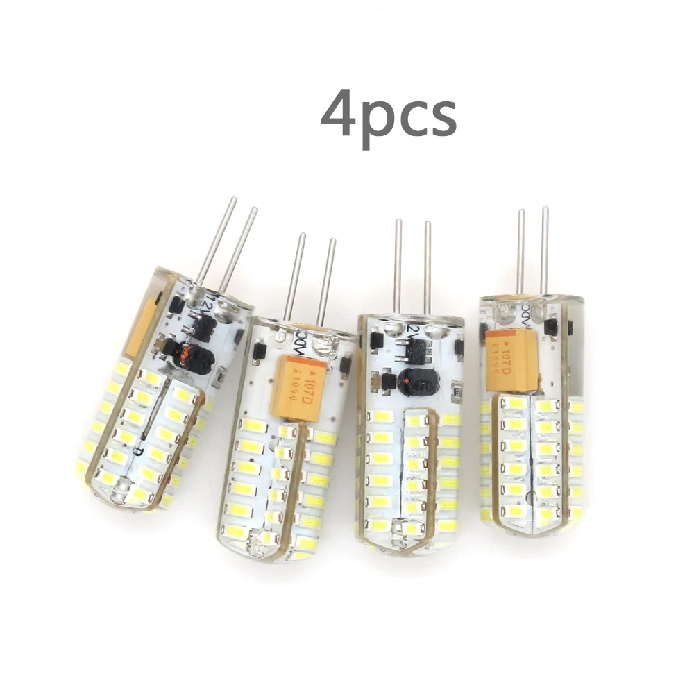4pcs/lot G4 2W AC / DC 12V LED Light Bulb 48leds SMD3014 Warm Cold White Lights Replace 10W 20W Halogen Lamp For Home Chandelier
4pcs/lot G4 2W AC / DC 12V LED Light Bulb 48leds SMD3014 Warm Cold White Lights Replace 10W 20W Halogen Lamp For Home Chandelier
