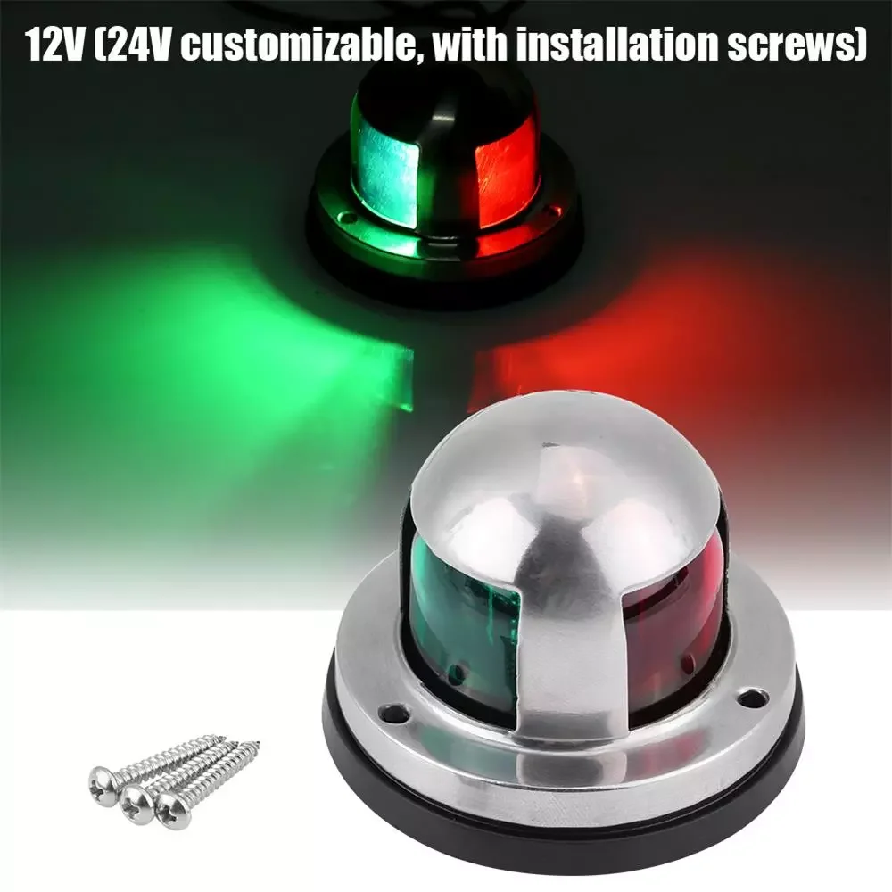 12V Marine Boat Stainless Steel Red And Green LED Light Navigation Signal Lamp IP66 Waterproof For Speedboat Yacht Accessories
12V Marine Boat Stainless Steel Red And Green LED Light Navigation Signal Lamp IP66 Waterproof For Speedboat Yacht Accessories