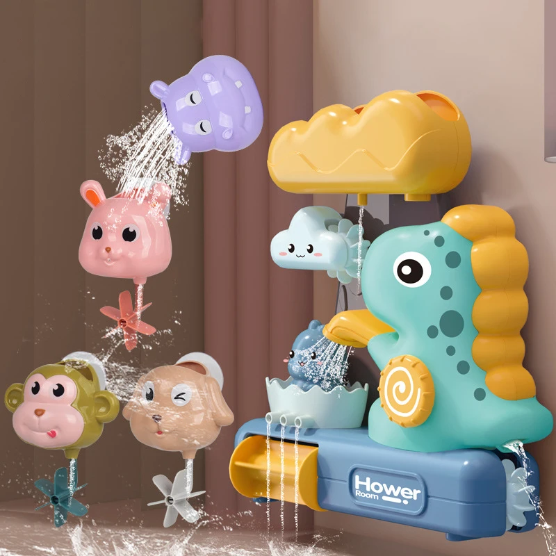 Water Game Bathroom Toys New Baby Bath Toy Cute Cartoon Dinosaur Duck Kids Shower Toddler Bathtubs Bathing Interactive Toys Gift
Water Game Bathroom Toys New Baby Bath Toy Cute Cartoon Dinosaur Duck Kids Shower Toddler Bathtubs Bathing Interactive Toys Gift