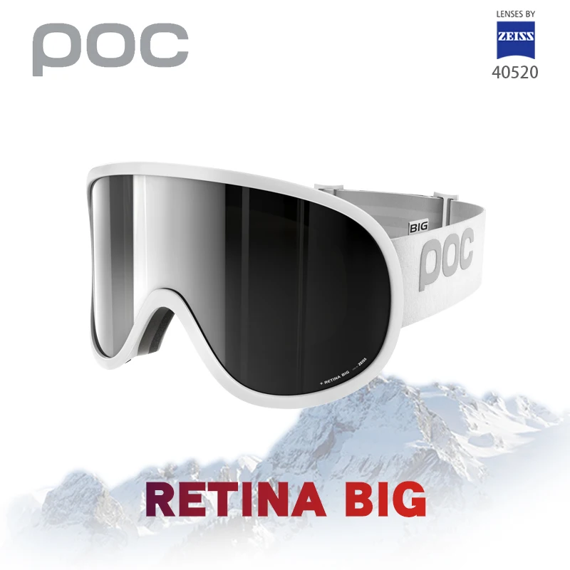 

POC Original Brand Retina ski goggles double layers anti-fog Big ski mask glasses skiing men women snow snowboard Clarity